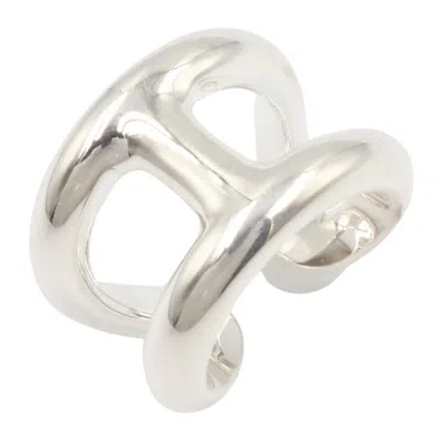 Pre-owned Hermes Silver Silver 925 Band Ring ()