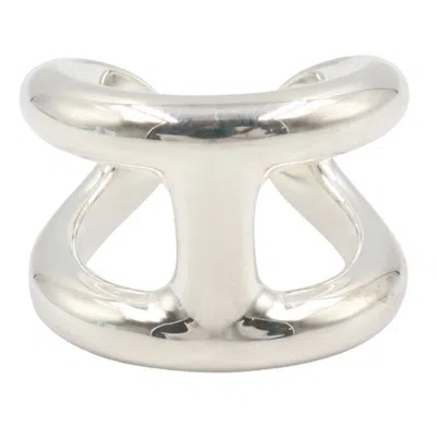 Pre-owned Hermes Silver Silver 925 Band Ring ()