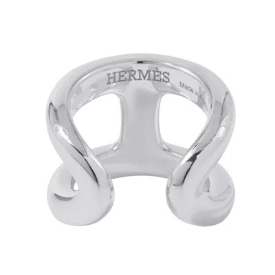 Pre-owned Hermes Silver Silver 925 Band Ring ()