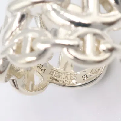 Pre-owned Hermes Silver Silver 925 Band Ring ()