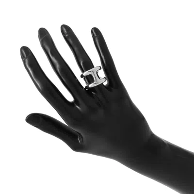 Pre-owned Hermes Silver Silver 925 Band Ring ()