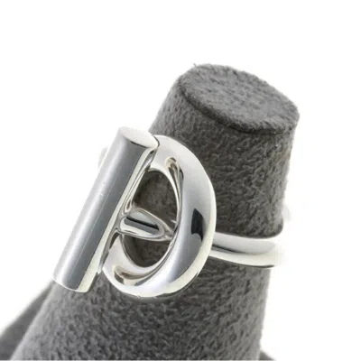Pre-owned Hermes Silver Silver 925 Band Ring ()
