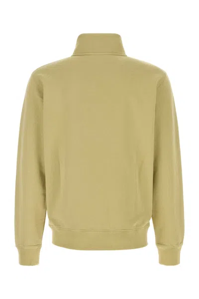 Maison Kitsuné Maison Kitsune Sage Green Cotton Sweatshirt In Brown