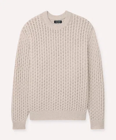 Naadam Cashmino Honeycomb Crewneck Sweater In Brown