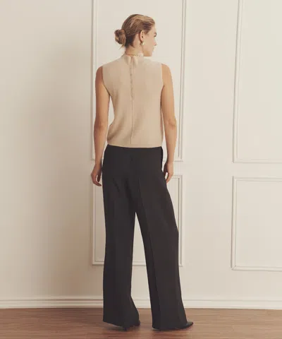 Naadam Novelty Cashmere Reversible Two Piece Turtleneck Set In White