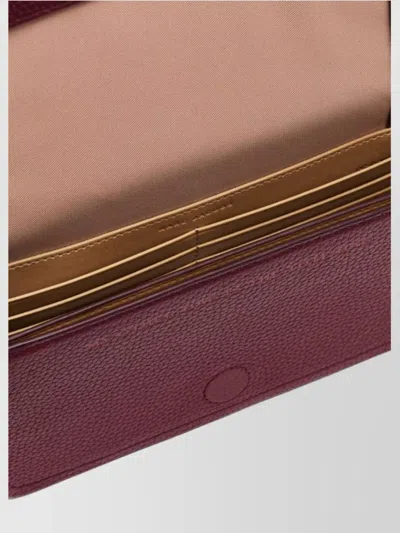 Marc Jacobs Mini Leather Shoulder Bag With Adjustable Strap In Red