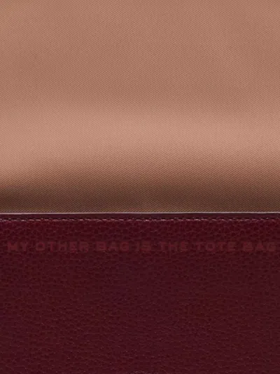 Marc Jacobs Mini Leather Shoulder Bag With Adjustable Strap In Red