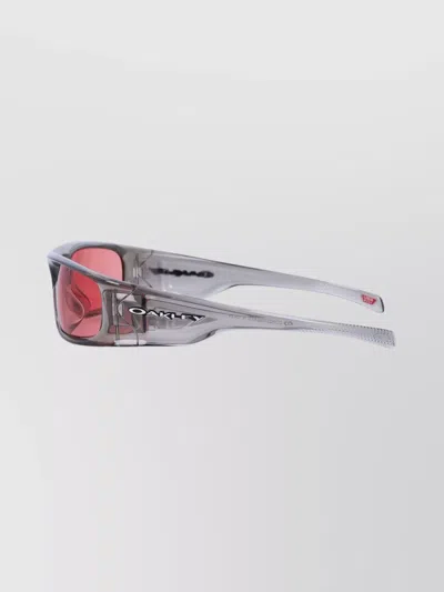 Oakley Highland Rectangular Frame Sunglasses With Colored Lenses In Pink
