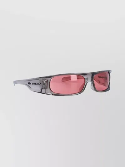 Oakley Highland Rectangular Frame Sunglasses With Colored Lenses In Pink
