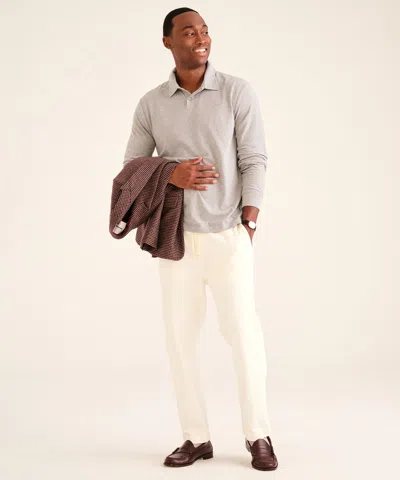 Naadam Soft Denim Drawstring Pant In White