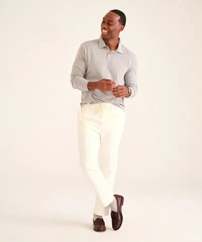 Naadam Soft Denim Drawstring Pant In White