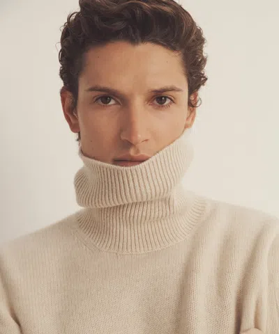Naadam Super Luxe Cashmere Turtleneck In Neutral