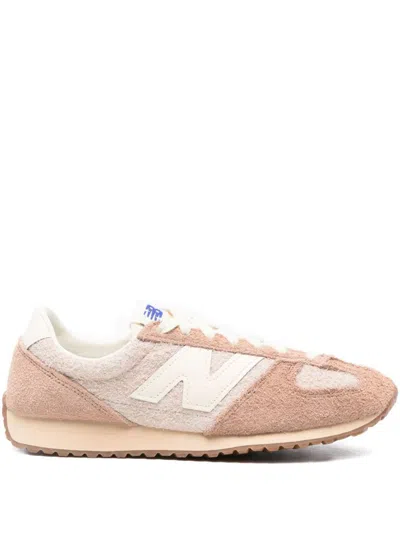 New Balance 471 Panelled Brushed Suede Sneakers In Pink