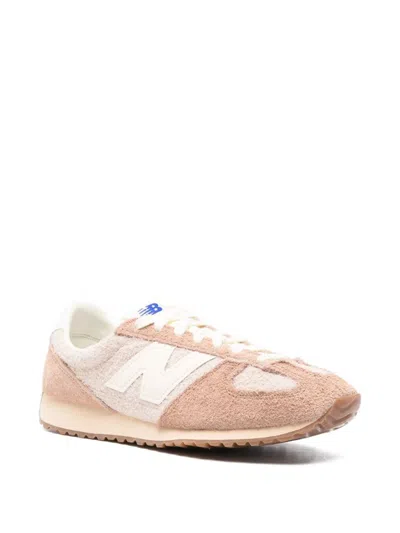 New Balance 471 Panelled Brushed Suede Sneakers In Pink