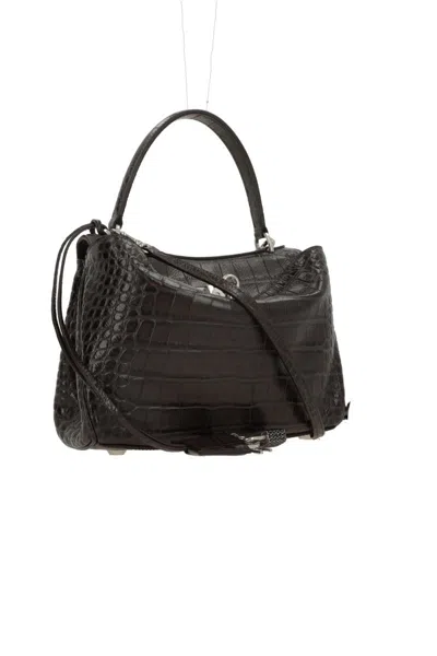 Balenciaga Brown Leather Mini Rodeo Handbag In Pink