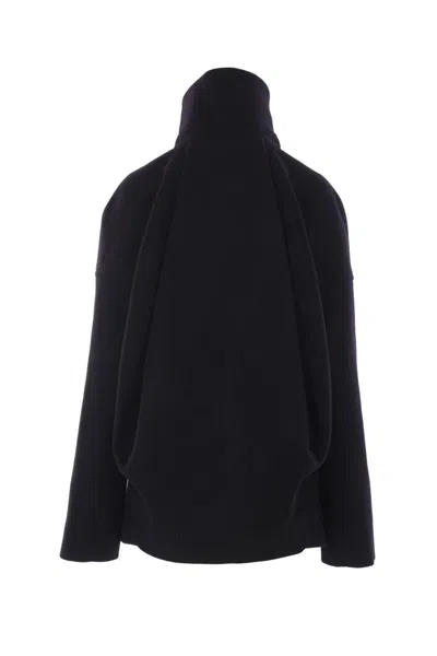 Rick Owens Black Wool Draculimo Structured Jacket In Black