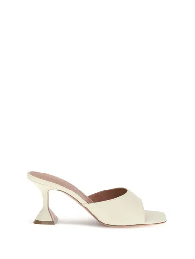 Amina Muaddi Lupita Sandals In Metallic