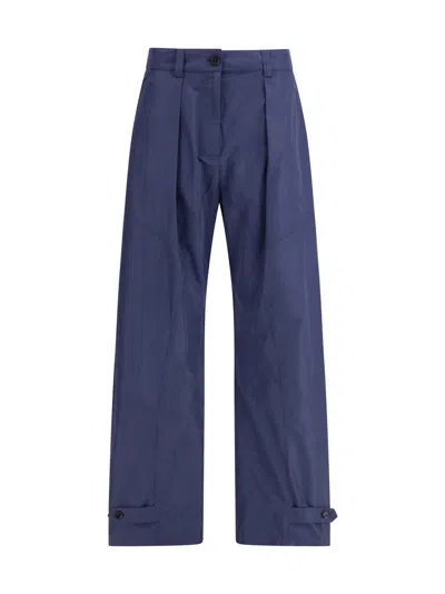 Pinko Straight-leg Casual Pants In Blue