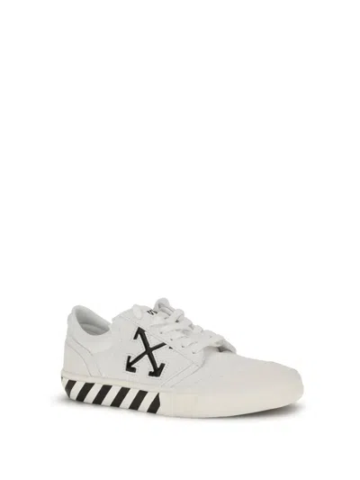 Off-white Low-top Sneakers With Graphic Arrow Detailing In White