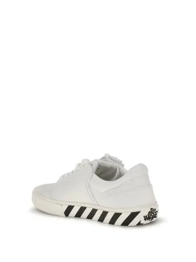 Off-white Low-top Sneakers With Graphic Arrow Detailing In White