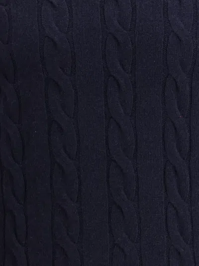 Aragona Braided-effect Crewneck Sweater In Blue