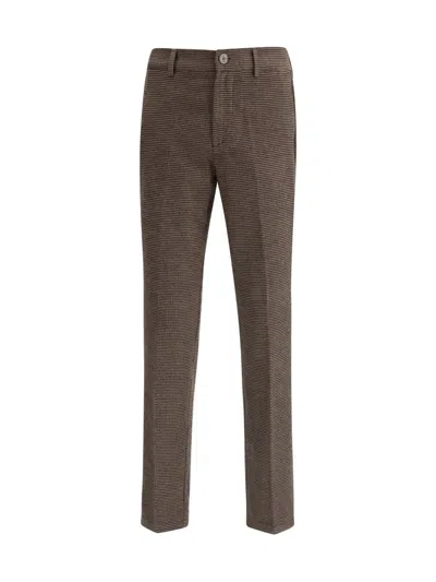 Cruna Patterned Trousers In Brown