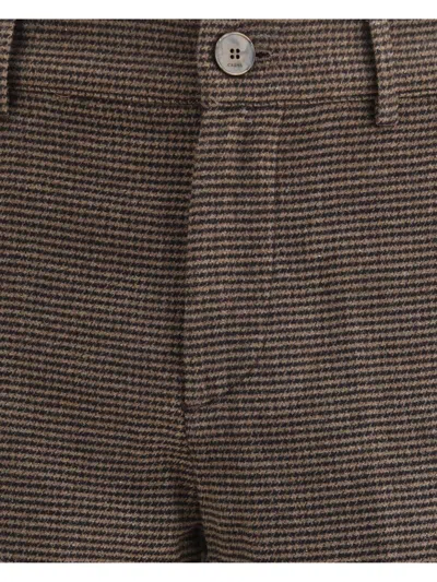 Cruna Patterned Trousers In Brown