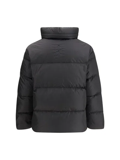 Premiata Padded Nylon Down Jacket In Black