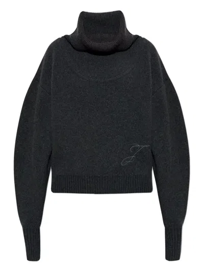 Jacquemus La Maille Pallone In Wool In Gray