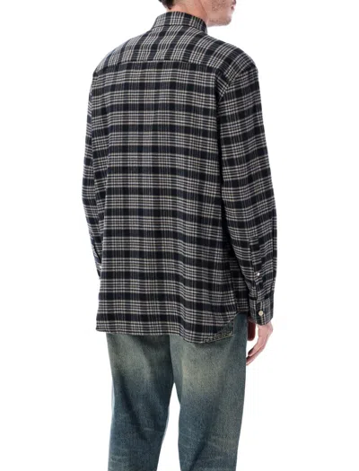 Sunflower Checked Studio Shirt In Black
