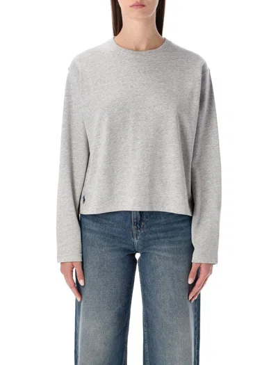 Polo Ralph Lauren Long-sleeve Top In Gray