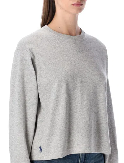Polo Ralph Lauren Long-sleeve Top In Gray