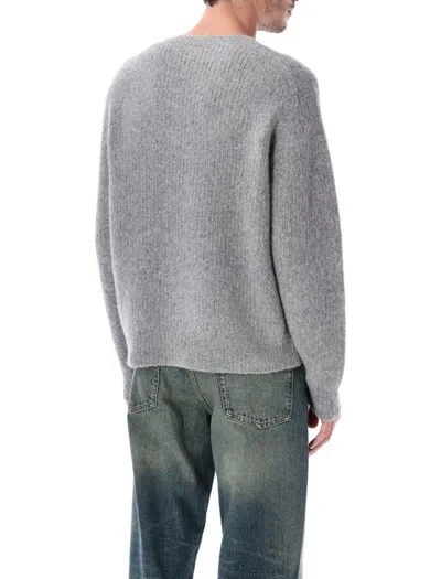 Sunflower Regular Fit Long Sleeve Knit Sweater In Gray
