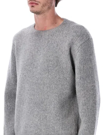 Sunflower Regular Fit Long Sleeve Knit Sweater In Gray
