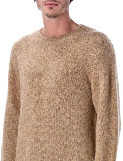 Corridor Minimalist Crewneck Sweatshirt With Round Neckline In Brown