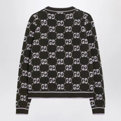 Gucci Gg Jacquard Wool Bouclé Cardigan In Multi