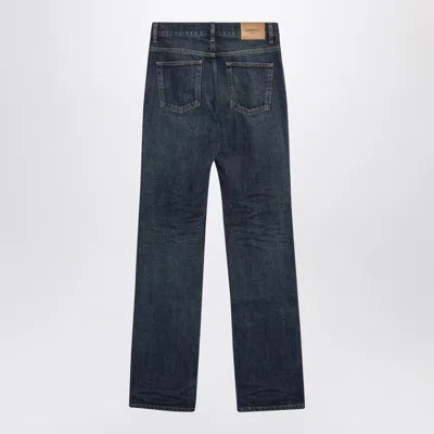 Saint Laurent Nico Jeans In Heritage Indigo Denim In Blue