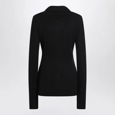 Dolce & Gabbana Tailored Wool Double-breasted Jacket In Black
