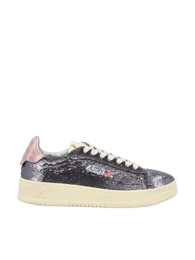 Autry "dallas Low Sparkling" Sneaker In Multi