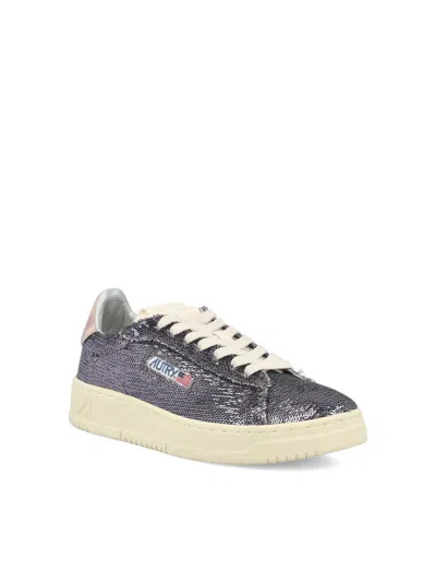 Autry "dallas Low Sparkling" Sneaker In Multi