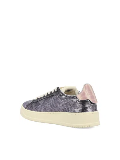 Autry "dallas Low Sparkling" Sneaker In Multi