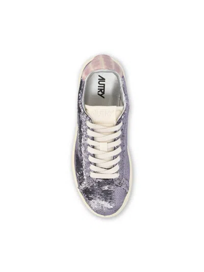 Autry "dallas Low Sparkling" Sneaker In Multi