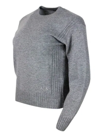 Armani Exchange Sweaters In Silver