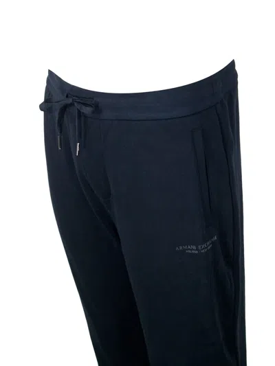 Armani Exchange Trousers In Blue