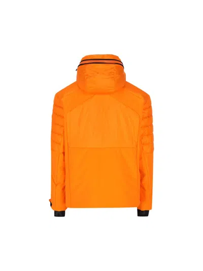 Bogner Quilted Hooded Jacket In Orange
