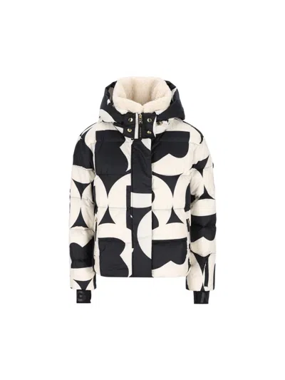 Bogner Maja Printed Down Ski Jacket In Neutral