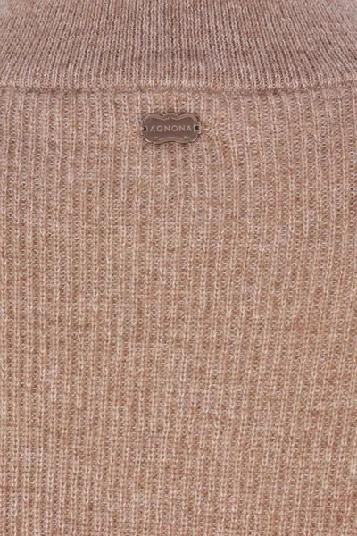 Agnona Turtleneck Sweater In Multi