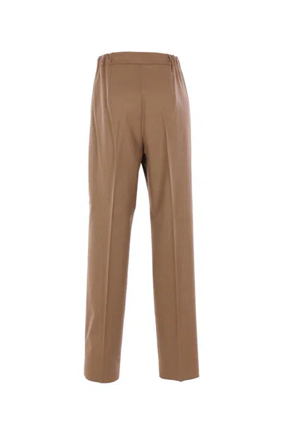 Max Mara Maxmara Women Gatti - Cashmere Drawstring Trousers In Brown