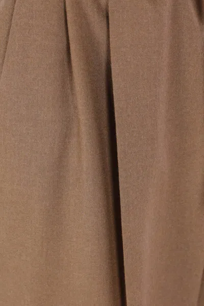 Max Mara Maxmara Women Gatti - Cashmere Drawstring Trousers In Brown