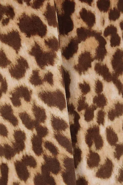 Duran Lantink Brown Oversized Faux-suede Trench Coat In Brown